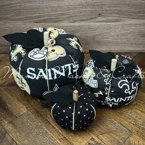 NFL | New Orleans Saints Plush Pumpkin Set (3)
